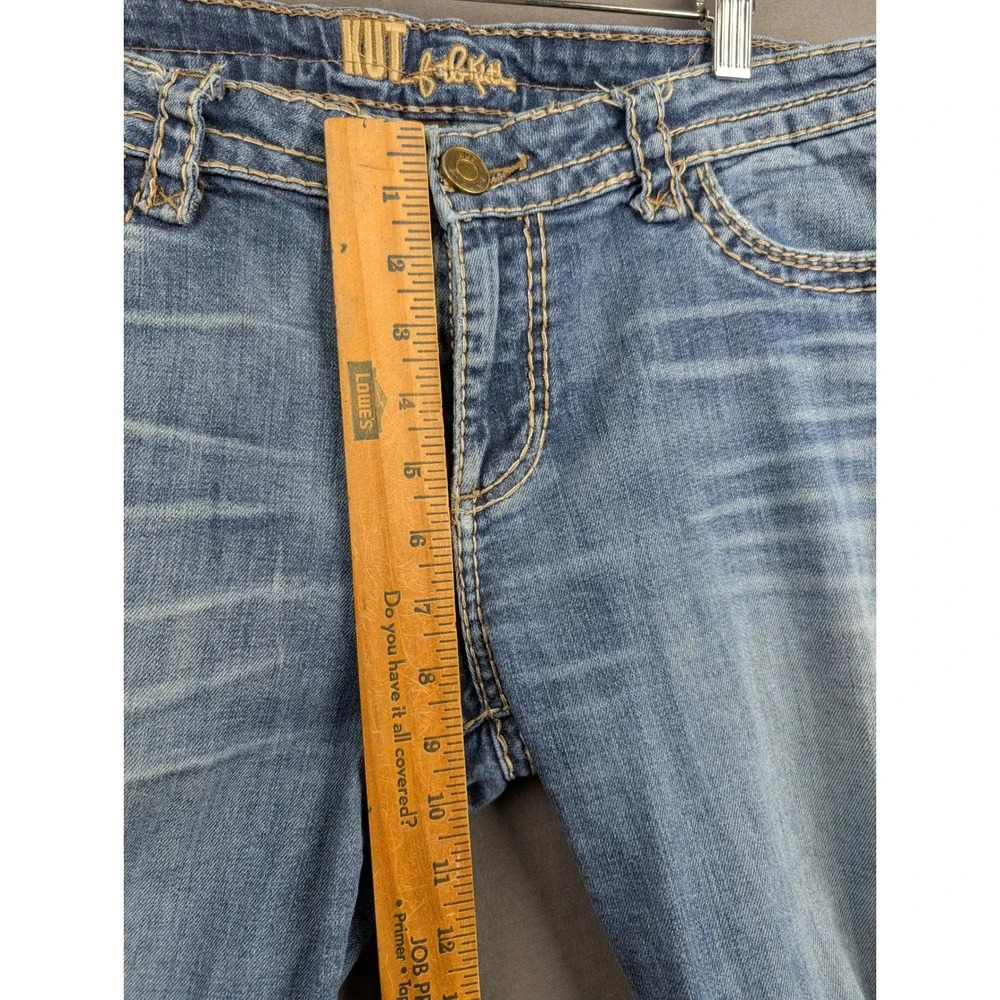 KUT‎ from the Kloth Women Blue Straight Leg Denim Jeans Size 10
